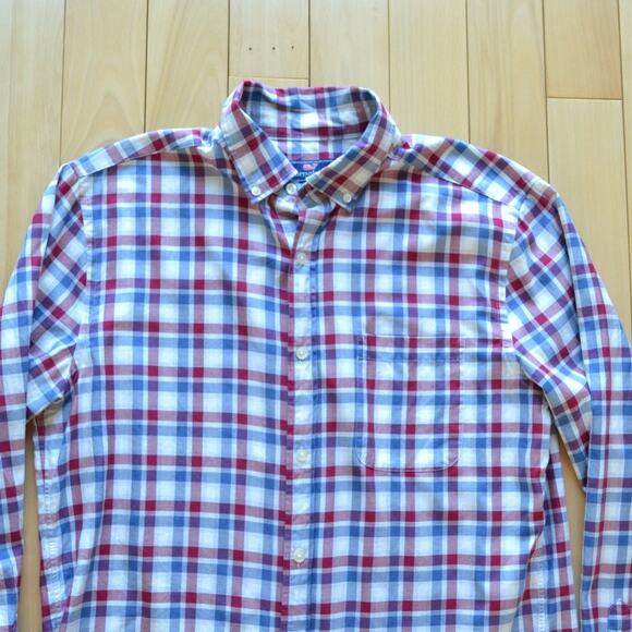 Vineyard Vines Murray Shirt Plaid Button Down Size M - Picture 2 of 5
